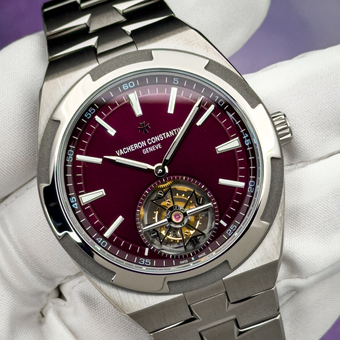 Vacheron Constantin Overseas Tourbillon 42.5MM Red Dial Titanium