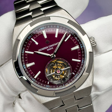 Vacheron Constantin Overseas Tourbillon 42.5MM Red Dial Titanium Ref. # 6000V/210T-H179