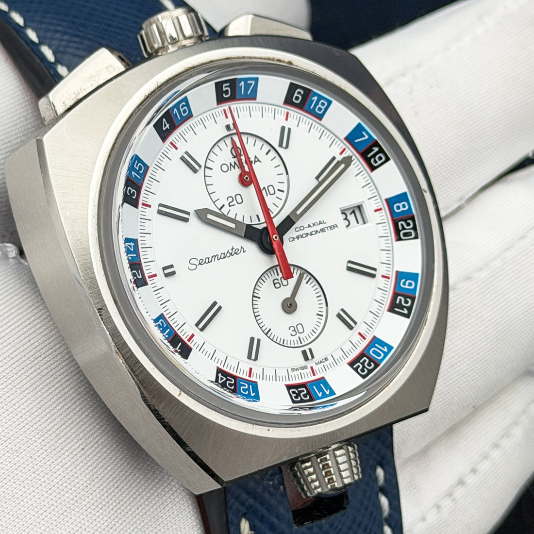 2014 Omega Seamaster Bullhead "1969 Re-Edition" L.E. 43MM White Dial Leather Strap (225.12.43.50.04.001)