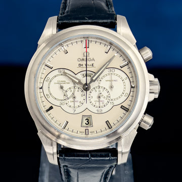 Omega De Ville Co-Axial Chornograph - 4 Counters - White Gold