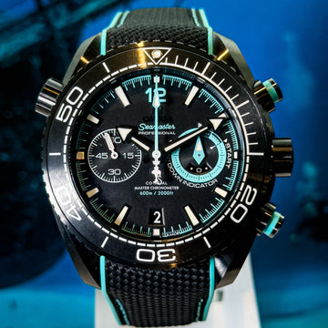 Omega Seamaster Planet Ocean Chronograph Entz Deep Black