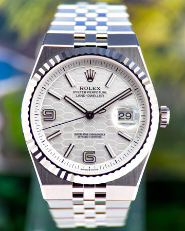 Rolex Land-Dweller Land-Dweller 40 Steel / White / Flat Jubilee