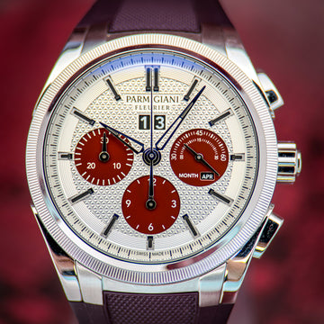 Parmigiani Fleurier Tondagraph GT Chronograph – 2025 – Excellent Condition – Box & Warranty Card – Extra OEM Band (PFC906-1020002-400181)