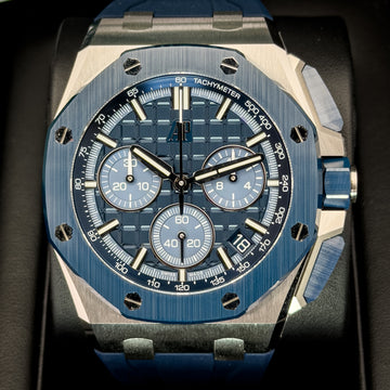 Audemars Piguet Royal Oak Offshore 43mm Chronograph Stainless Steel Ceramic Blue Dial - 26420SO.OO.A029VE01 - Blue Nuit
