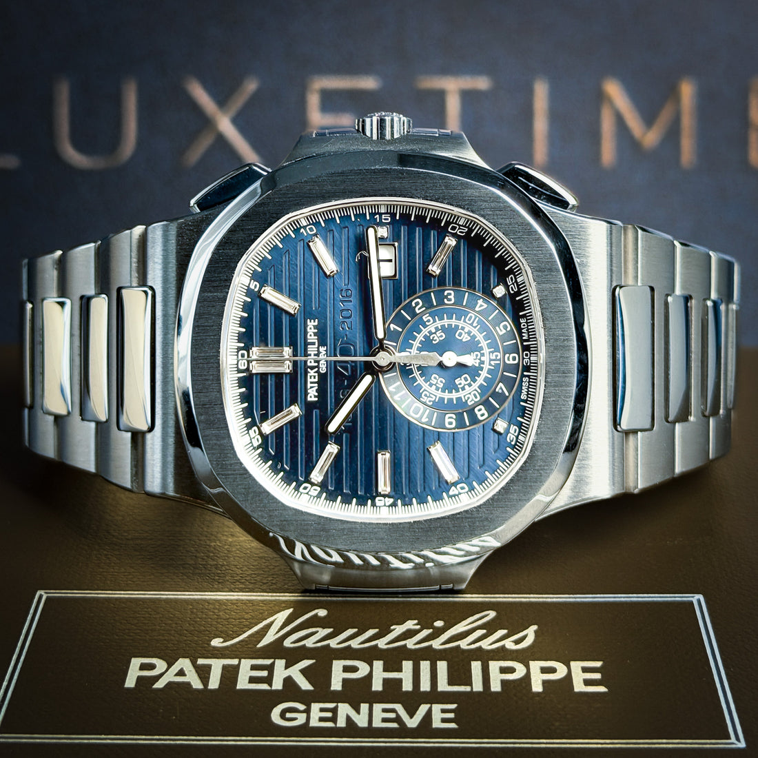 2016 Patek Philippe Nautilus Chronograph 40th Anniversary Limited to 1,300 Pieces Full Set (5976/1G-001)