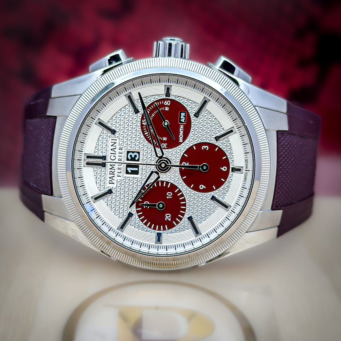 Parmigiani Fleurier Tondagraph GT Chronograph – 2025 – Excellent Condition – Box & Warranty Card – Extra OEM Band (PFC906-1020002-400181)