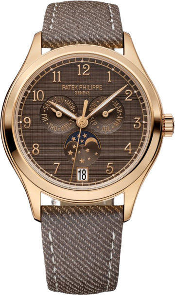 Patek Philippe Complications 38mm Annual Calendar Moon Phases Rose Gold Chestnut Satin Dial - 4946R-001 - 2025