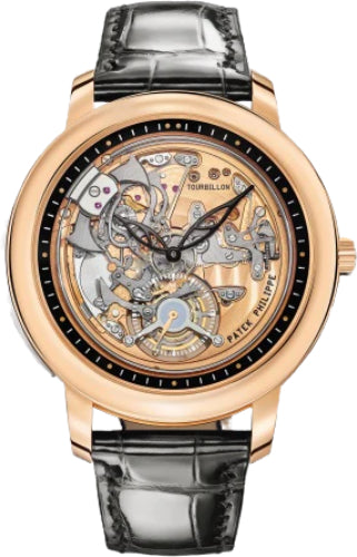 Patek Philippe Grand Complications Minute Repeater 42 mm Tourbillion Rose Gold Skeleton Dial - 5303R-001