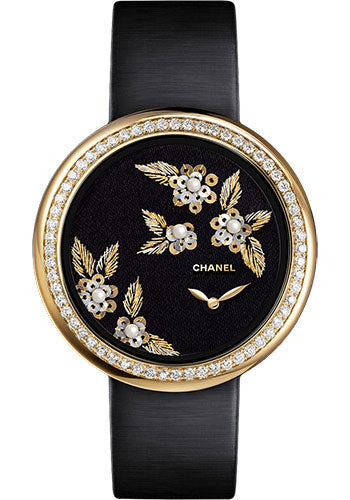 Chanel Mademoiselle Prive Camelia Lesage Watch - H3821