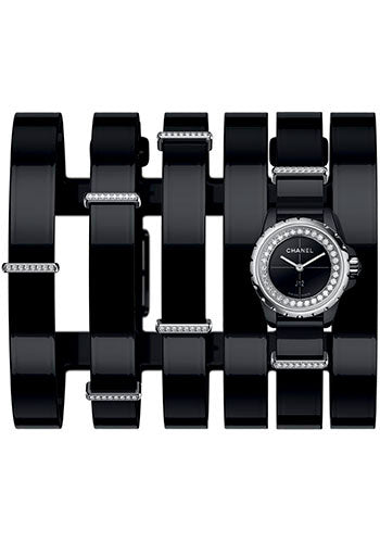 Chanel J12áXS Quartz Watch - 19mm Black Ceramic And Steel Case - Black Dial - H4665