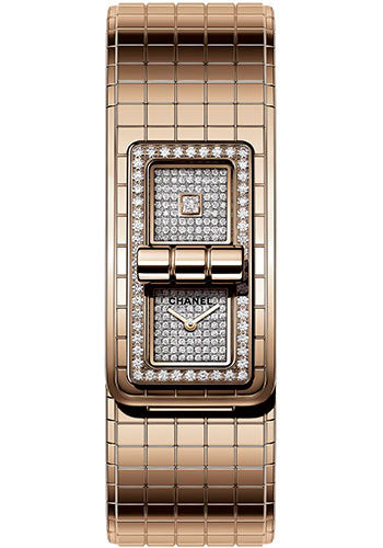 Chanel CODE COCO Quartz Watch - Beige Gold Case - Diamond Bezel - Beige Gold Bracelet - H5146