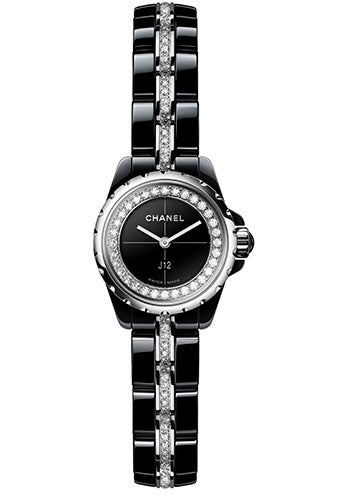 Chanel J12_XS Quartz Watch - 19mm Black Ceramic And Steel Case - Black Dial - Black Ceramic And Steel Bracelet - H5236