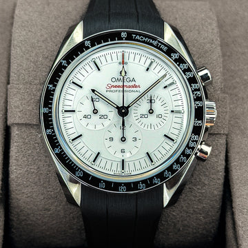 2026 Omega Speedmaster Professional Moonwatch 42MM White Dial Rubber Strap (310.32.42.50.04.001)