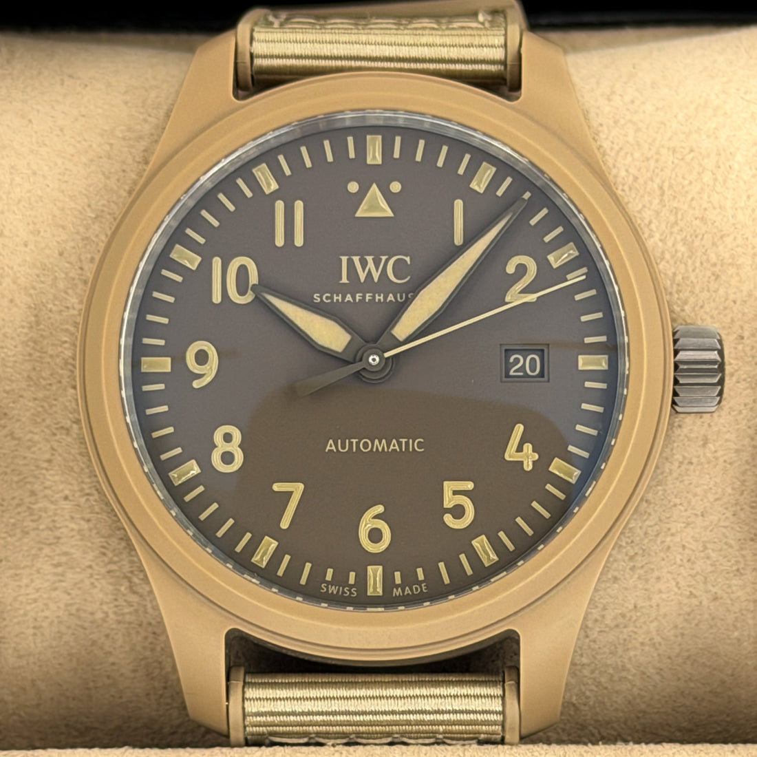 IWC Pilot's Watch Automatic 41 TOP GUN Mojave Desert IW328106 2025 Full Set Ceramic 41mm 5-Day Power Reserve