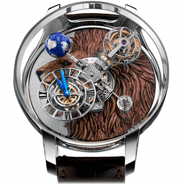 Jacob & Co. Astronomia Tourbillon Art Lion White Gold Engraving 50 mm AT100.30.AA.UB.A