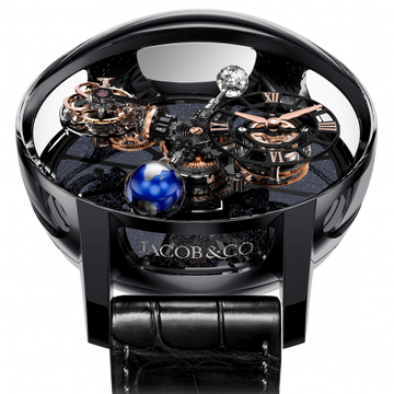 Jacob & Co. Astronomia Tourbillon Black Ceramic & Rose Gold Movement AT100.95.KN.SD.B