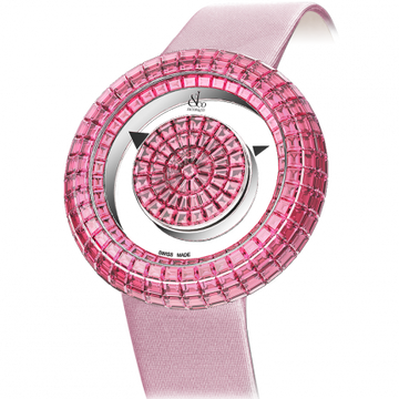 Jacob & Co. Brilliant Mystery Baguette All Pink Sapphires 38 mm BM526.30.BD.BP.A