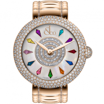 Jacob & Co. Brilliant Half Pave Rose Gold Couture 38 mm BQ020.40.RH.KR.A40RA