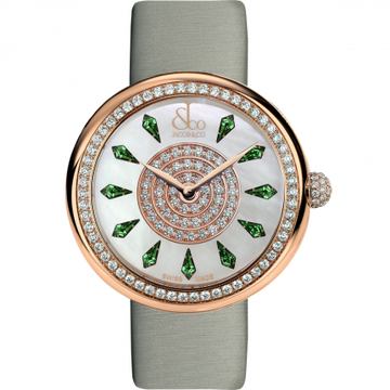 Jacob & Co. Brilliant One Row Rose Gold Tsavorites 38 mm BQ020.40.RO.KD.A