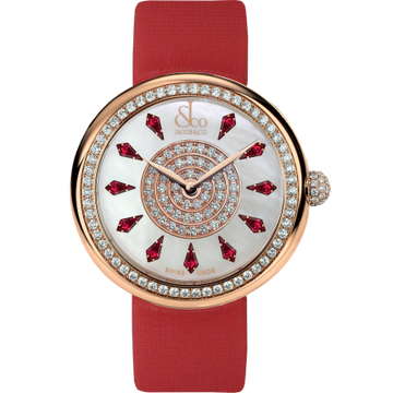 Jacob & Co. Brilliant One Row Rose Gold Ruby 38 mm BQ020.40.RO.KE.A