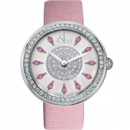 Jacob & Co. Brilliant One Row Pink Sapphires 44 mm BQ030.10.RO.KC.A