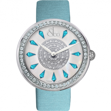 Jacob & Co. Brilliant One Row Icy Blue Sapphires 44 mm BQ030.10.RO.KG.A