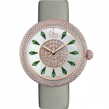 Jacob & Co. Brilliant Half Pave Rose Gold Tsavorites 44 mm BQ030.40.RH.KD.A