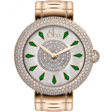 Jacob & Co. Brilliant Half Pave Rose Gold Couture Tsavorites 44 mm BQ030.40.RH.KD.A40RA