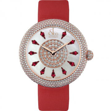 Jacob & Co. Brilliant Half Pave Rose Gold Ruby 44 mm BQ030.40.RH.KE.A