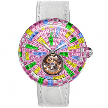 Jacob & Co. Brilliant Flying Tourbillon Multicolor Pink 47 mm BT543.30.HX.UE.B