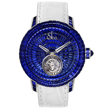 Jacob & Co. Caviar Tourbillon Baguette Blue Sapphires 47 mm CV201.30.BB.BB.A