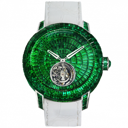 Jacob & Co. Caviar Tourbillon Baguette Emeralds 47 mm CV201.30.BE.BE.A