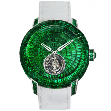 Jacob & Co. Caviar Tourbillon Baguette Emeralds 47 mm CV201.30.BE.BE.A