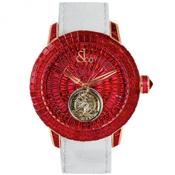Jacob & Co. Caviar Tourbillon Baguette Rubies 47 mm CV201.40.BR.UB.A