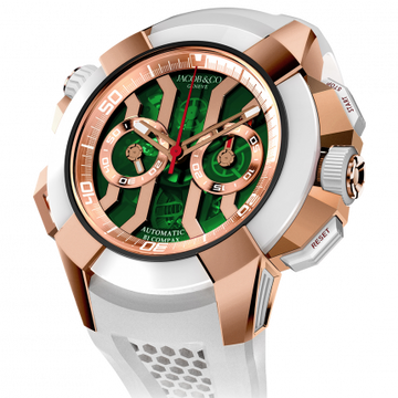Jacob & Co. Epic X Chrono Rose Gold Green Dial 47 mm EC312.42.PB.GN.A