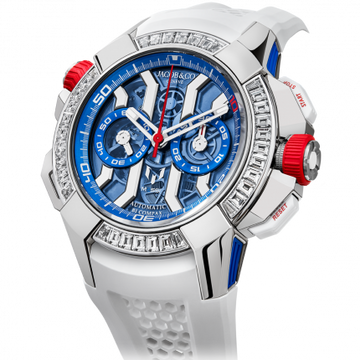 Jacob & Co. Epic X Chrono Messi White Gold Titanium And Baguette 47 mm EC423.32.OE.LL.J