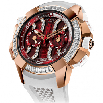 Jacob & Co. Epic X Chrono Baguette Rose Gold Red 47 mm EC423.42.BD.BA.A