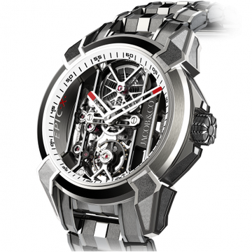 Jacob & Co. Epic X Titanium Bracelet White Neoralithe Inner Ring 44 mm EX100.20.PS.PP.A20AA