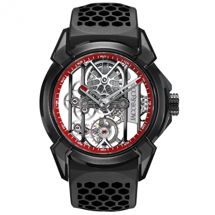 Jacob & Co. Epic X Black Titanium Red Neoralithe Inner Ring 44 mm EX100.21.NS.RW.A