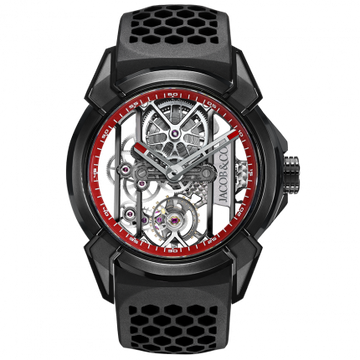 Jacob & Co. Epic X Black Titanium Red Neoralithe Inner Ring 44 mm EX100.21.NS.RW.A