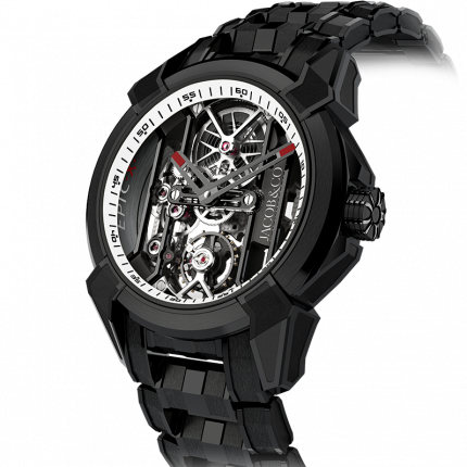 Jacob & Co. Epic X Black Titanium Bracelet White Neoralithe Inner Ring 44 mm EX100.21.NS.WB.A21AA