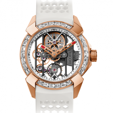 Jacob & Co. Epic X Rose Gold Baguette White Neoralithe Inner Ring EX100.43.LD.OW.A