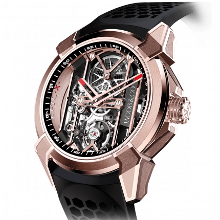 Jacob & Co. Epic X Rose Gold Black Neoralithe Inner Ring 44 mm EX100.43.PS.BW.A