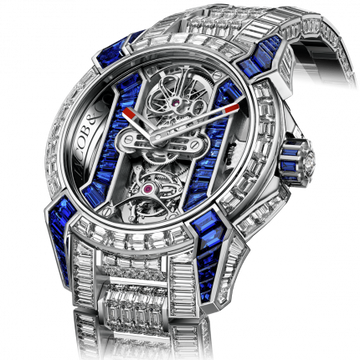 Jacob & Co. Epic X Tourbillion Blue Sapphires Diamond Bracelet 44 mm EX500.30.BD.BB.A30BA