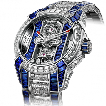 Jacob & Co. Epic X Tourbillion Skeleton Blue Sapphires Diamond Bracelet 44 mm EX500.30.BD.BB.A30BB