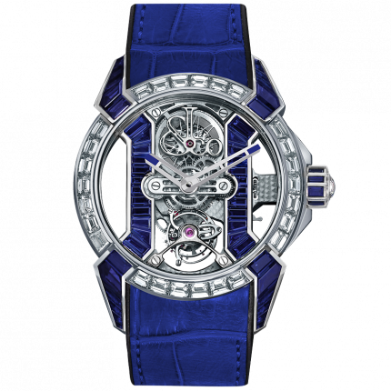 Jacob & Co. Epic X Tourbillon Baguette Blue Sapphires 44 mm EX500.60.BD.BB.A
