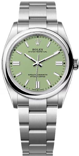 Rolex Oyster Perpetual 36 Pistachio Green Dial Oyster Bracelet - 126000 - 2025