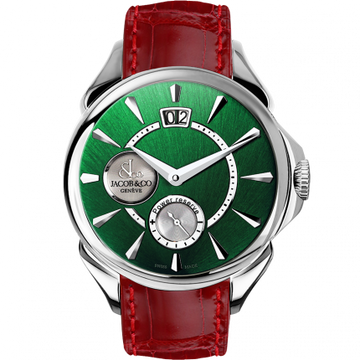 Jacob & Co. Palatial Classic Manual Big Date Green Sunray Dial Steel 42 mm PC400.10.NS.NE.A