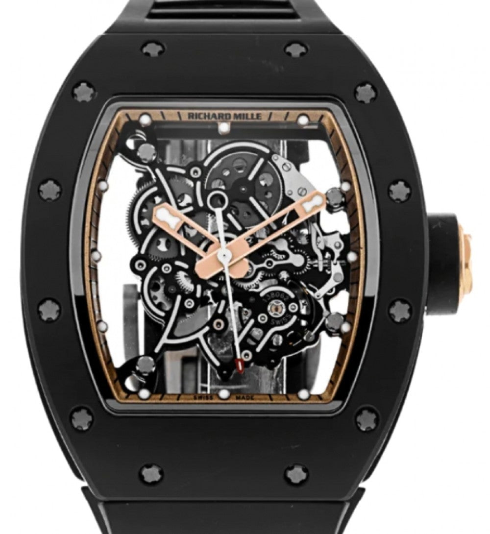 Richard Mille Manual Winding Bubba Watson Black Ceramic "Asia Edition" RM 055 - BRAND NEW